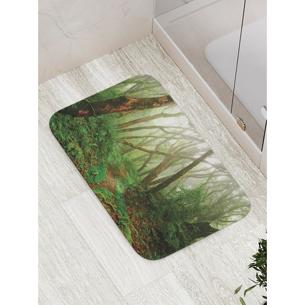 Противоскользящий коврик для ванной, сауны, бассейна JOYARTY Лесной коридор