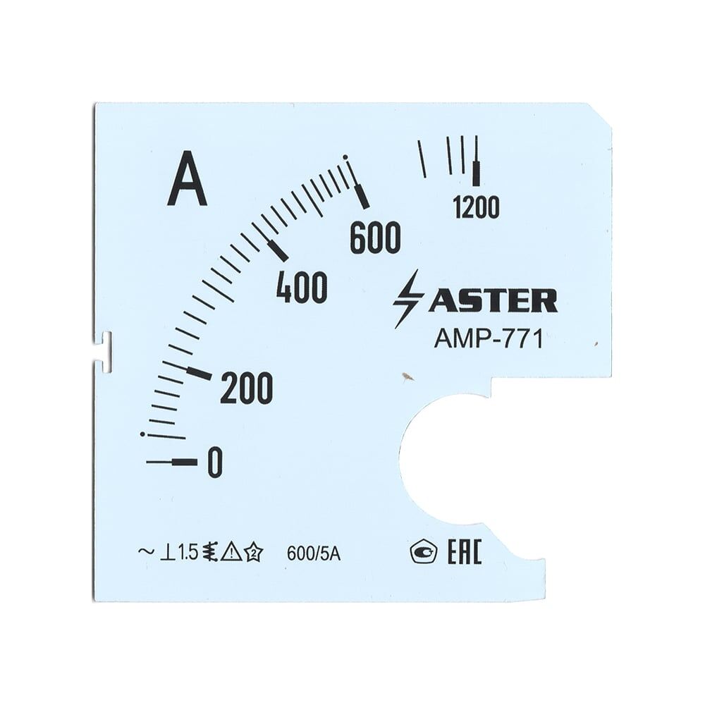 Шкала к амперметру AMP-771 ASTER SC771-600