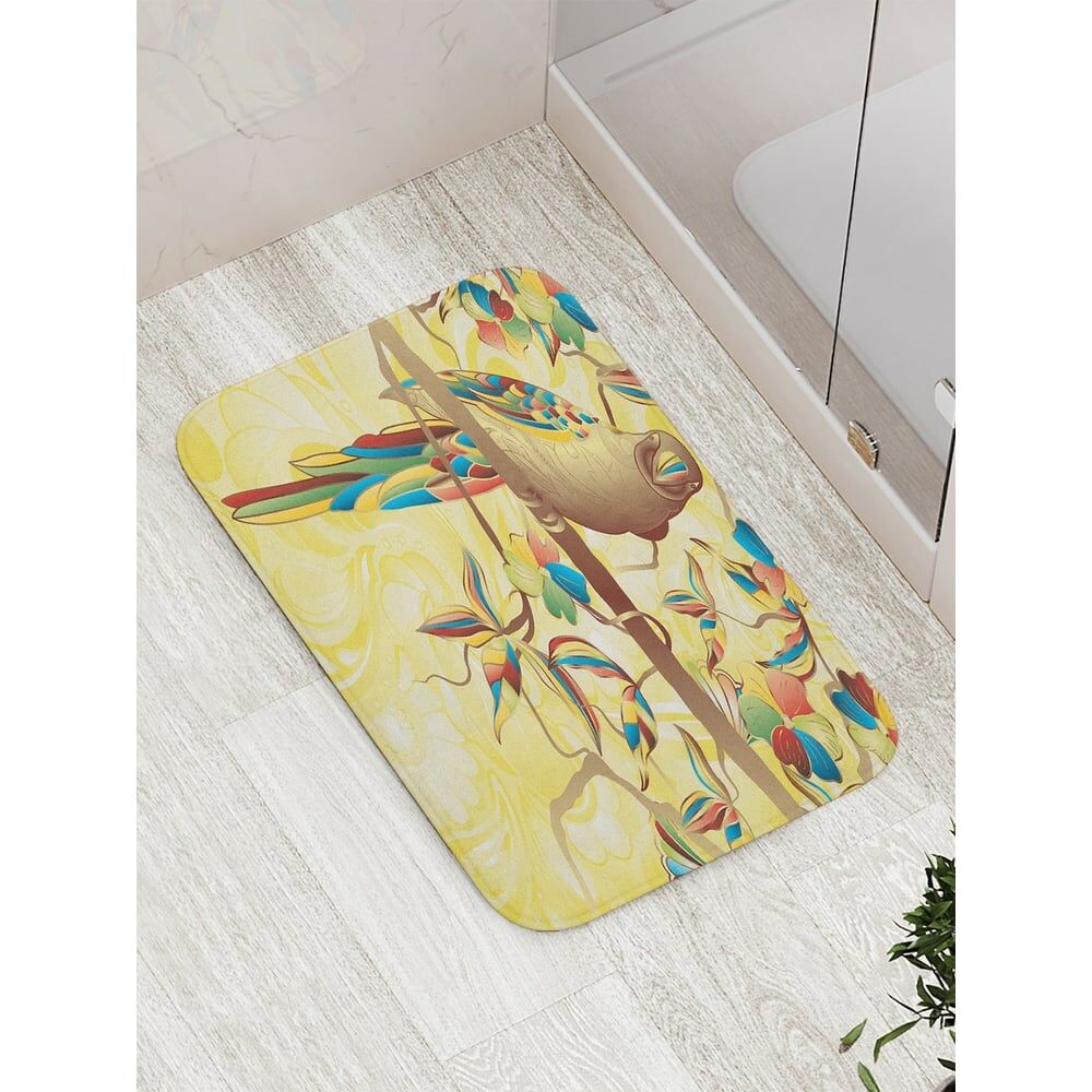 Противоскользящий коврик для ванной, сауны, бассейна JOYARTY Цветной попугай