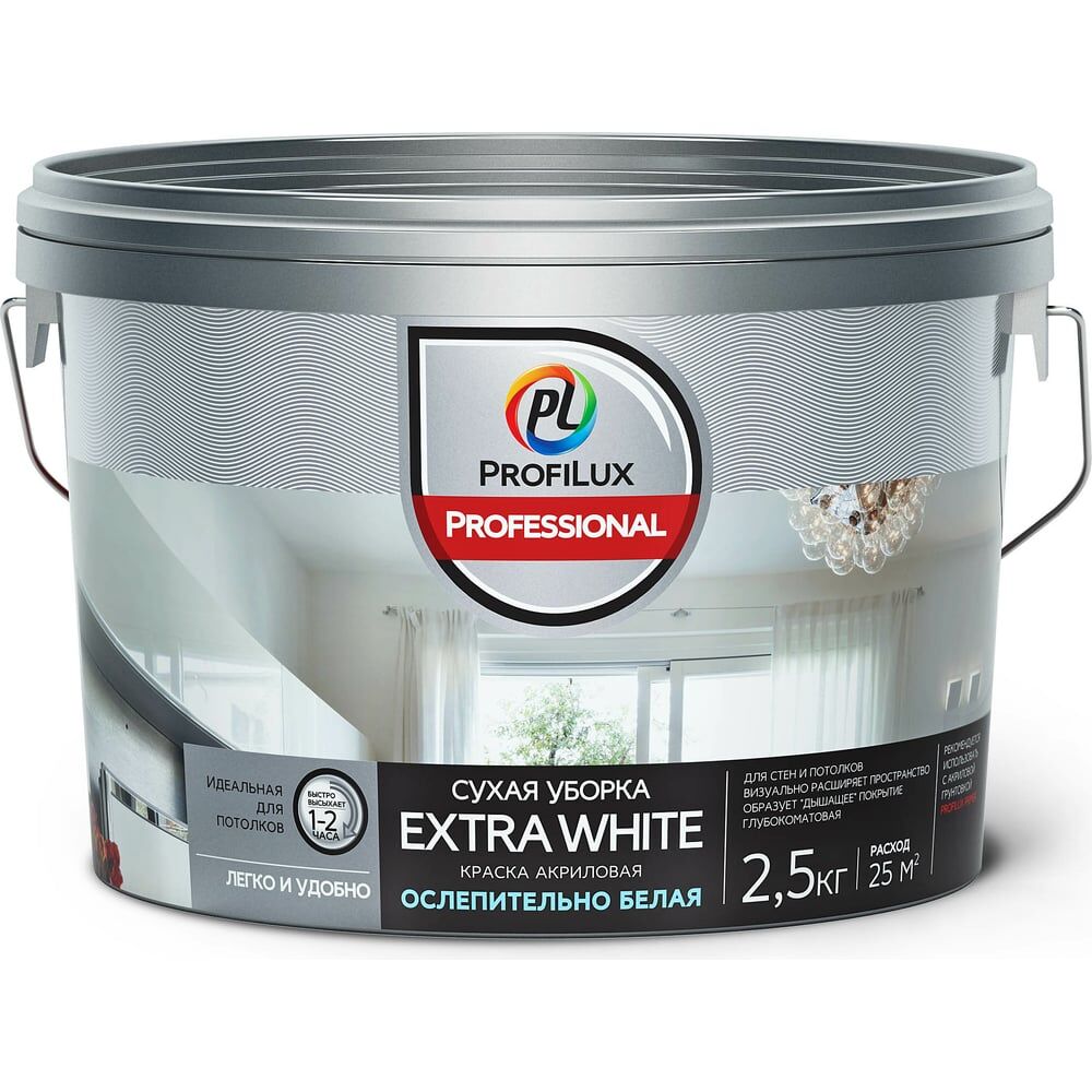 Вододисперсионная акриловая краска Profilux Professional