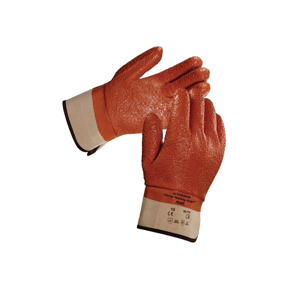 Зимние перчатки от механических повреждений Ansell ActivArmr Winter Monkey Grip