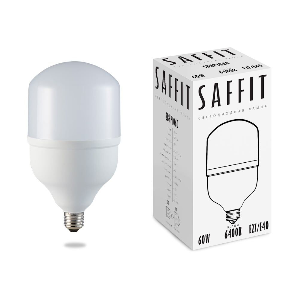 Светодиодная лампа SAFFIT SBHP1060 60W 230V E27-E40 6400K
