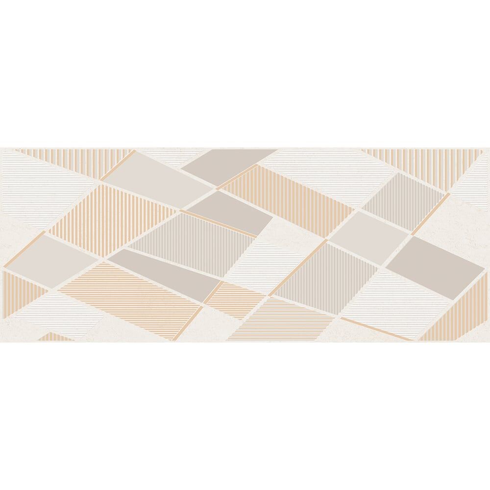Декор Azori Ceramica sonnet beige geometria, 20.1x50.5 см