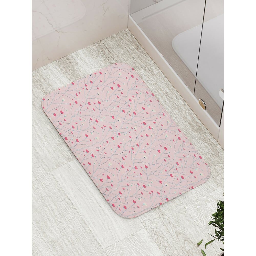 Противоскользящий коврик для ванной JOYARTY Цветущая любовь