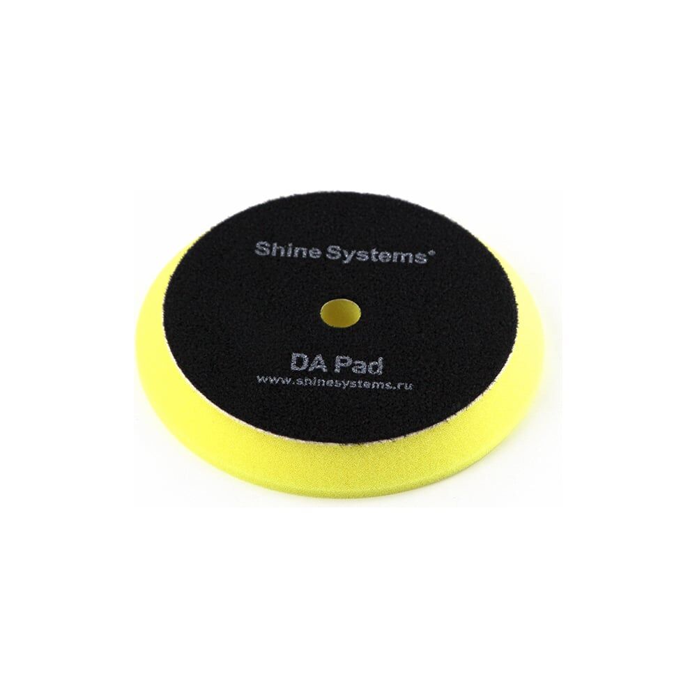 Антиголограмный полировальный круг Shine systems DA Foam Pad Yellow