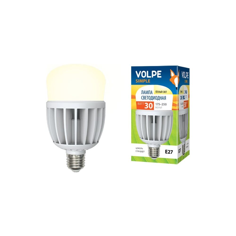 Светодиодная лампа Volpe LED-M80-30W/WW/E27/FR/S