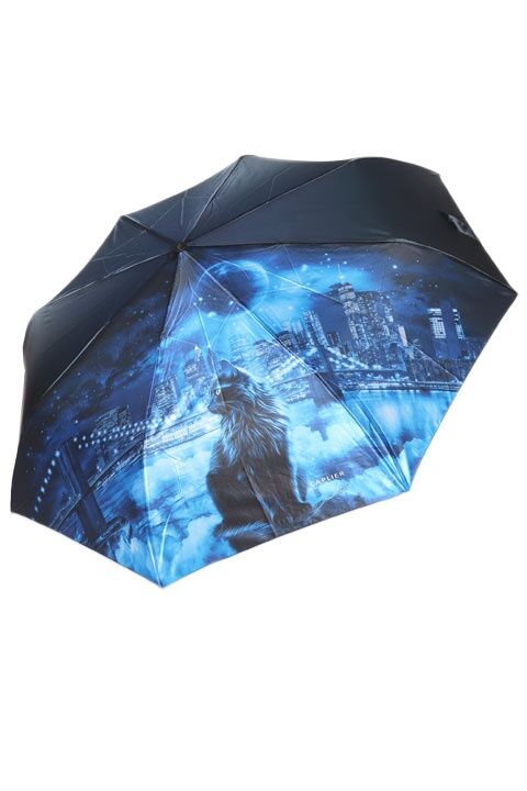Зонт жен. Umbrella 16050-3 полный автомат (т.синий)