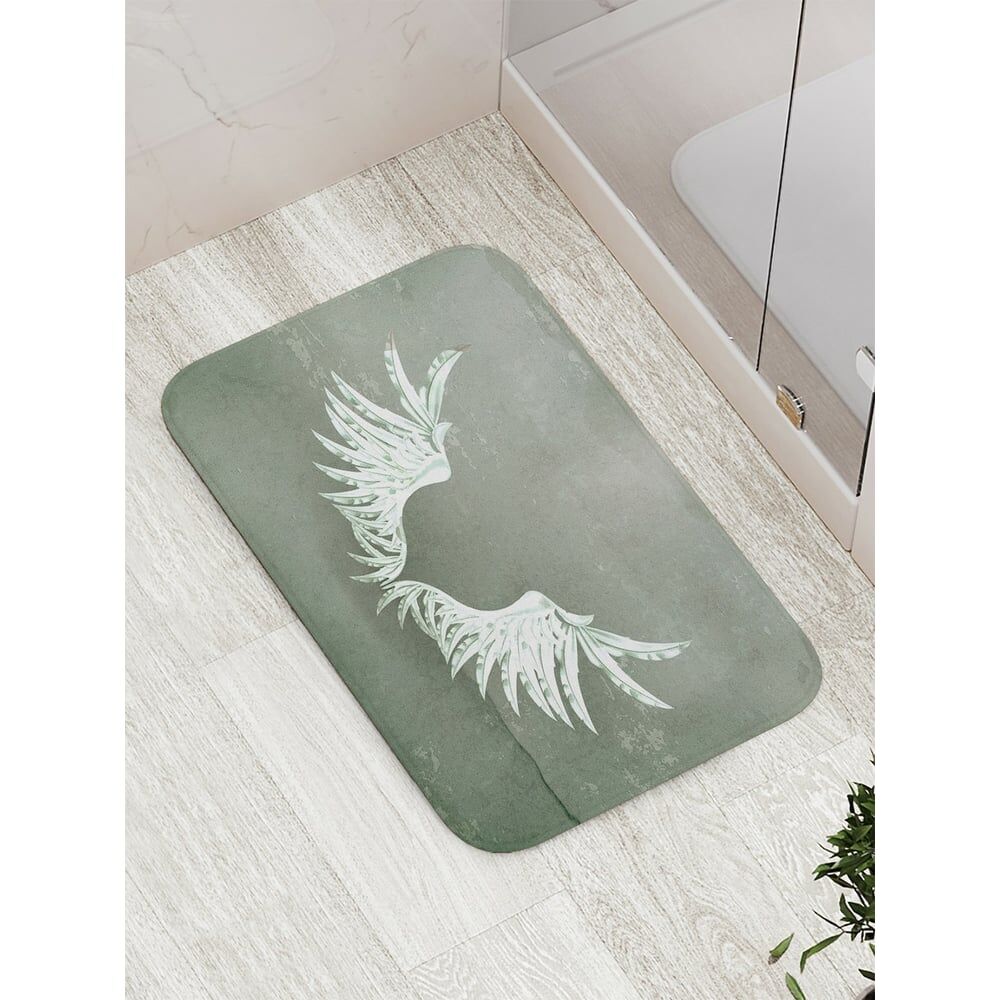 Противоскользящий коврик для ванной, сауны, бассейна JOYARTY Безликие крылья