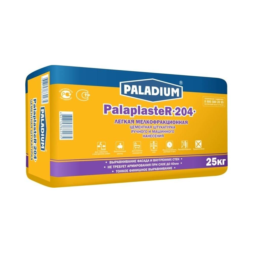 Цементная штукатурка PALADIUM PalaplasteR-204