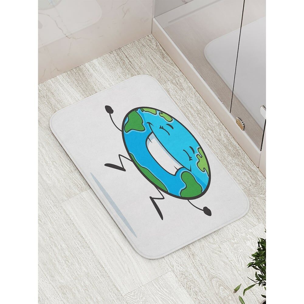 Противоскользящий коврик для ванной, сауны, бассейна JOYARTY Веселая планета