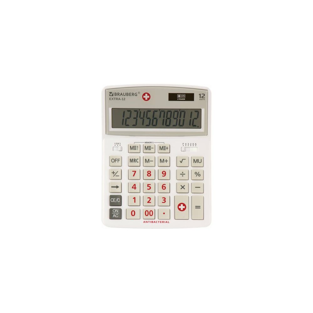 Настольный калькулятор BRAUBERG EXTRA-12-WAB