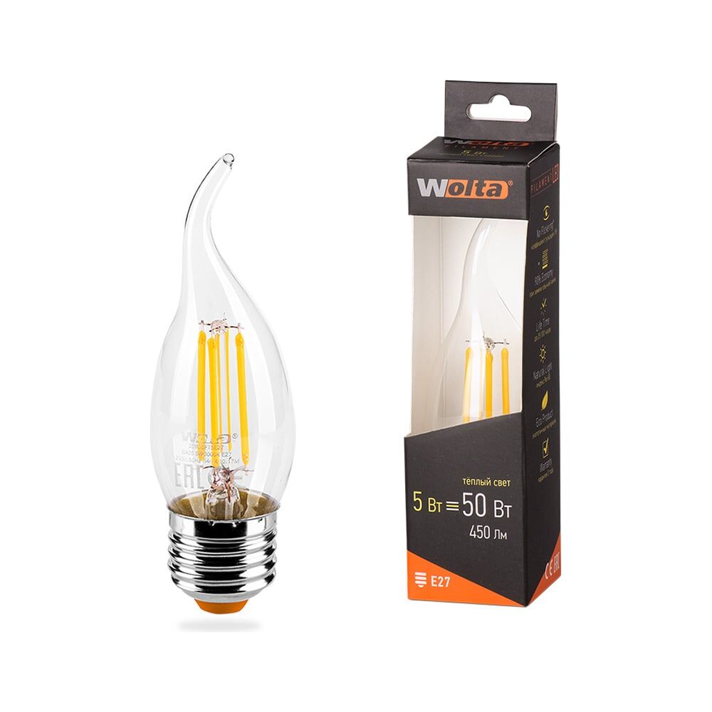 Светодиодная лампа Wolta LED FILAMENT