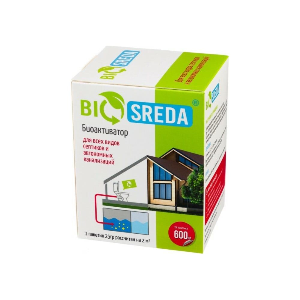 Биоактиватор для всех видов септиков и автономных канализаций BIOSREDA э4610069880015