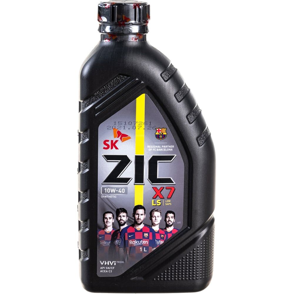 Полусинтетическое моторное масло zic X7 LS 10w40